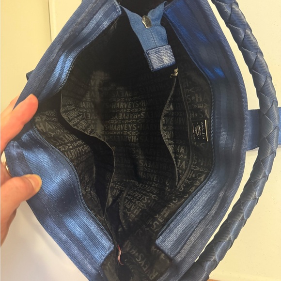 Harveys Lola Ruffle Seatbelt Hobo in indigo - Picture 6 of 7